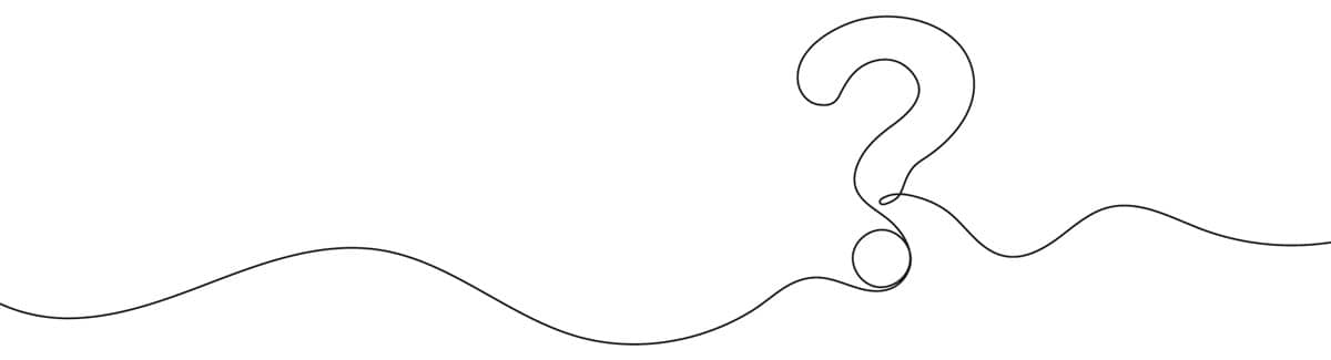 Line drawing of question mark