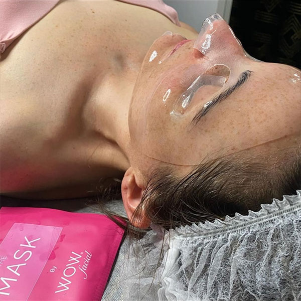 Bride to be having WOW facial in Ruthin